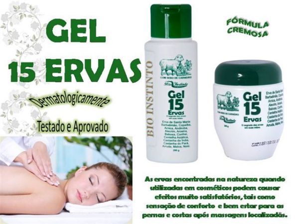 Gel 15 Ervas 200g Atacado